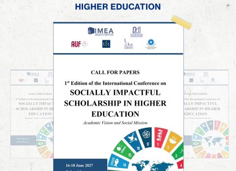 1st Edition of the International Conference on SOCIALLY IMPACTFUL SCHOLARSHIP IN HIGHER EDUCATION