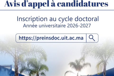Inscription des doctorants 2026-2027
